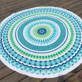 2017 cheap mandala design with tassels sublimation print Round Beach Towel RBT-057